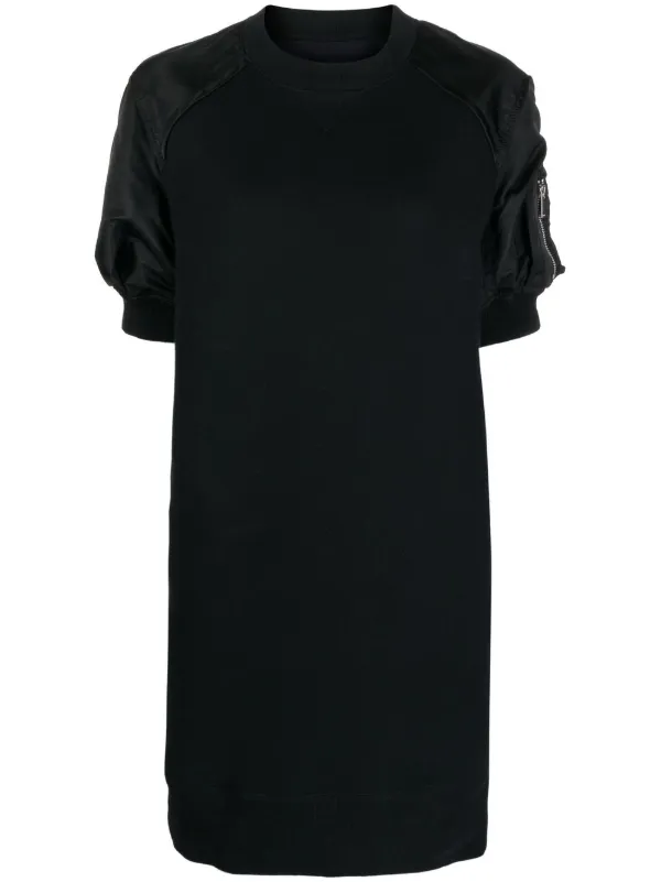 Sacai puff-sleeve Jumper Dress - Farfetch