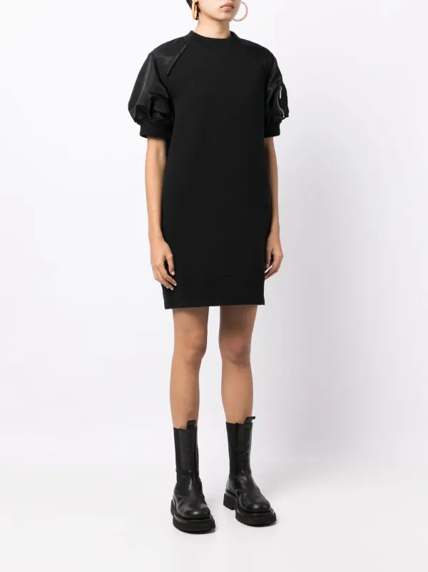 Sacai puff-sleeve Jumper Dress - Farfetch