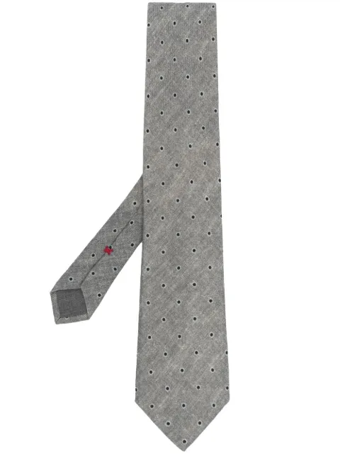 Brunello Cucinelli corbata con motivo de lunares