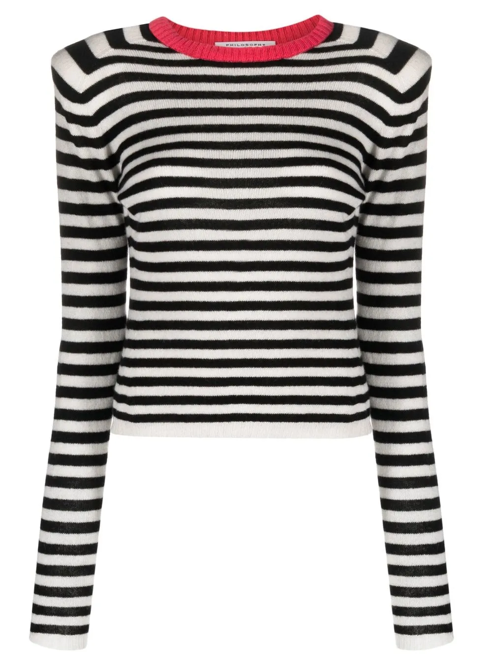 

Philosophy Di Lorenzo Serafini long-striped top - Negro