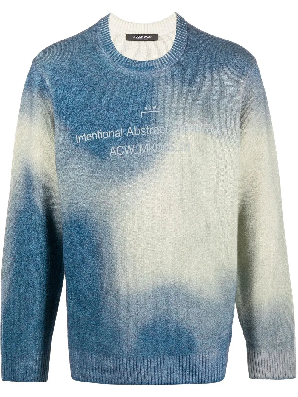 

A-COLD-WALL* gradient-knit crew-neck jumper - Blue