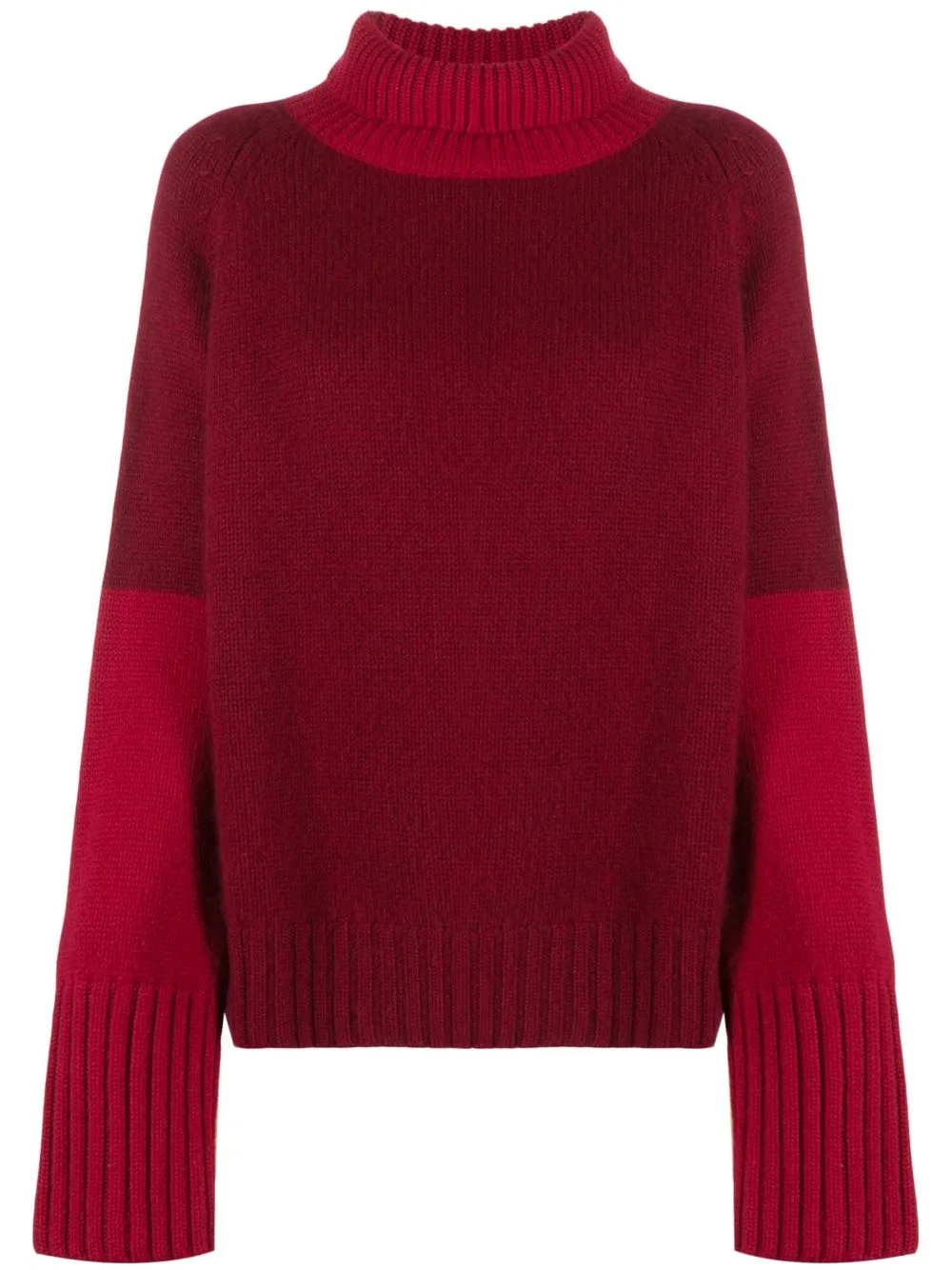 

Société Anonyme Purleys two-tone knit jumper - Red