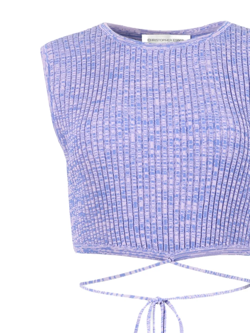  Christopher Esber Gestricktes Cropped Top   Violett 