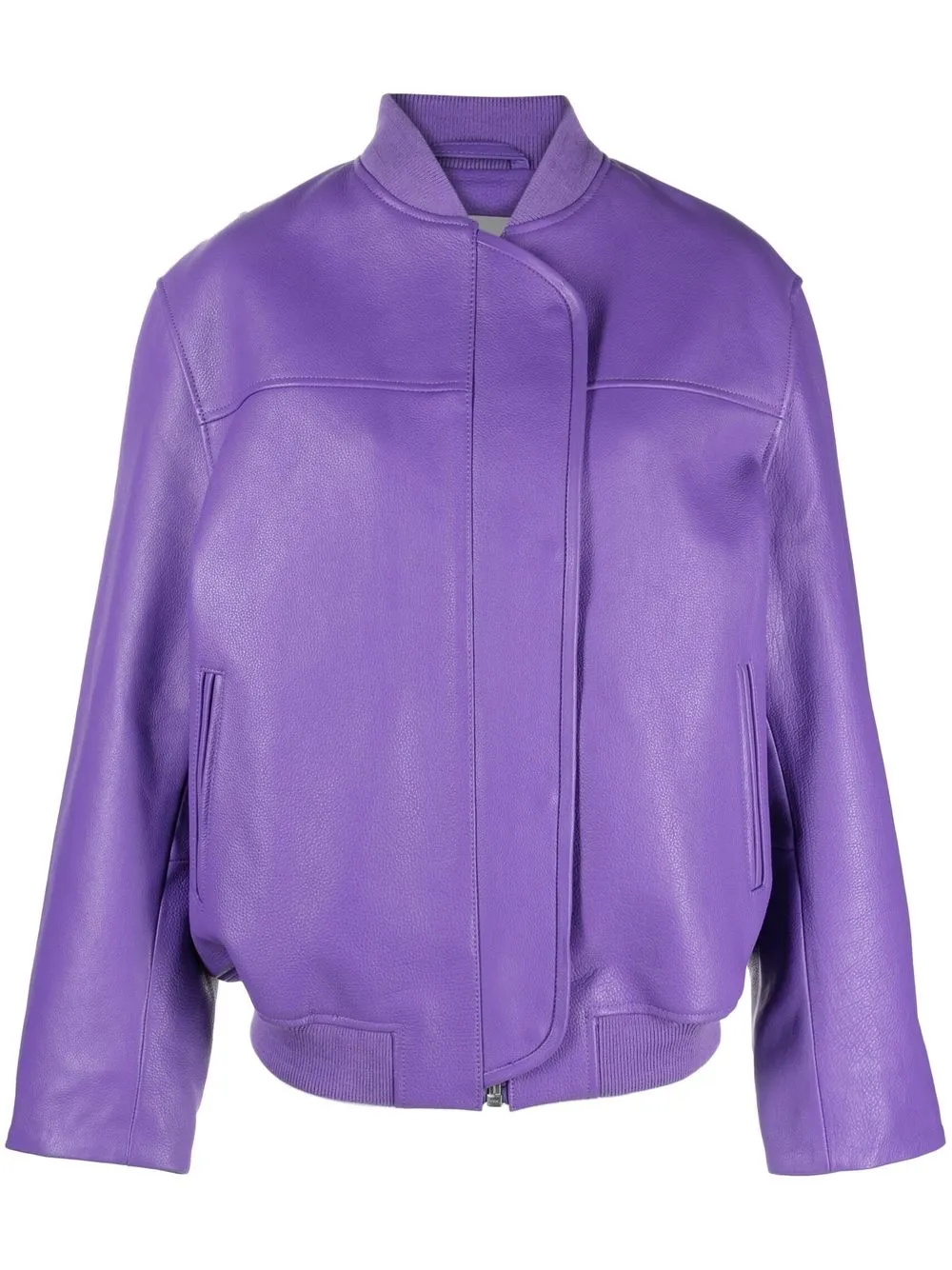 

REMAIN leather bomber jacket - Purple