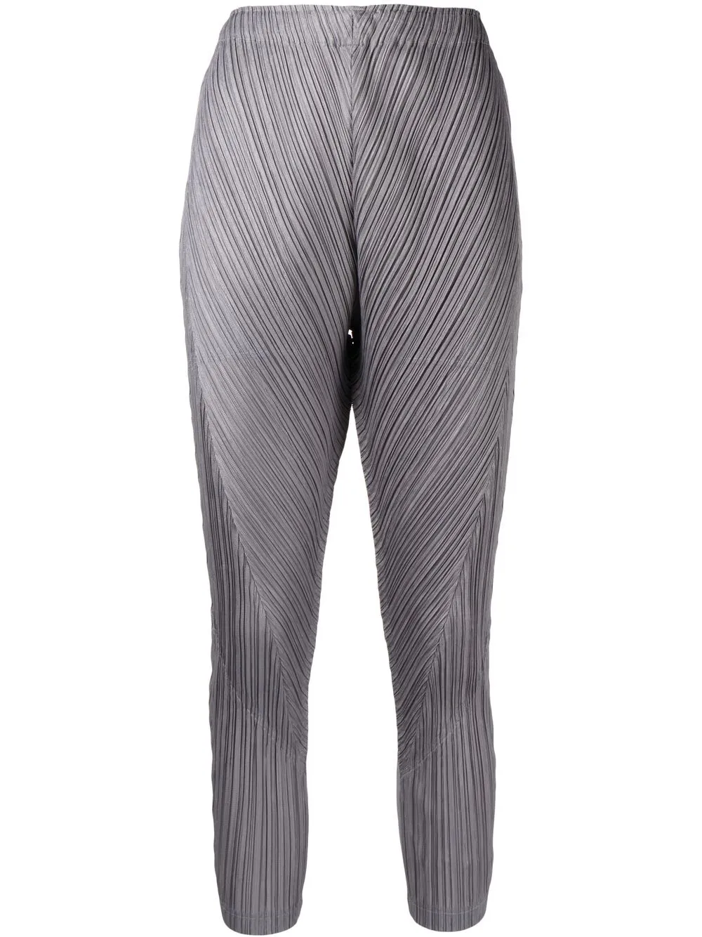 

Pleats Please Issey Miyake leggins con panel plisado - Plateado