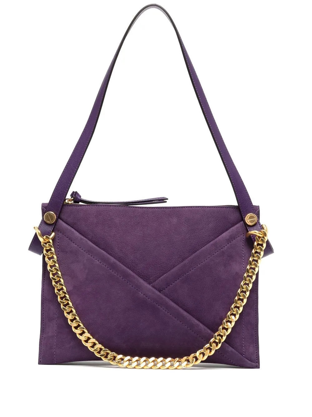 

Mulberry M Zipped leather shoulder bag - Purple