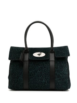 mulberry bayswater leopard print bag