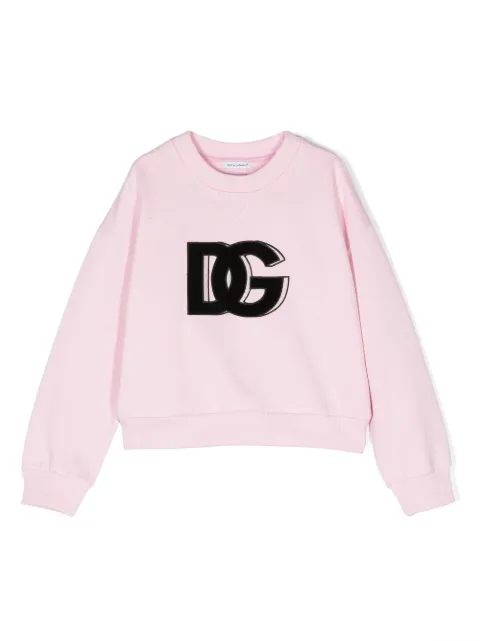 Dolce & Gabbana Kids DG-logo cotton sweatshirt