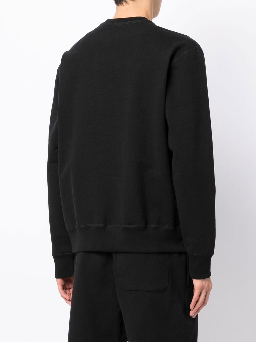 Shop Suicoke Crew Neck Pullover Sweatshirt In Black