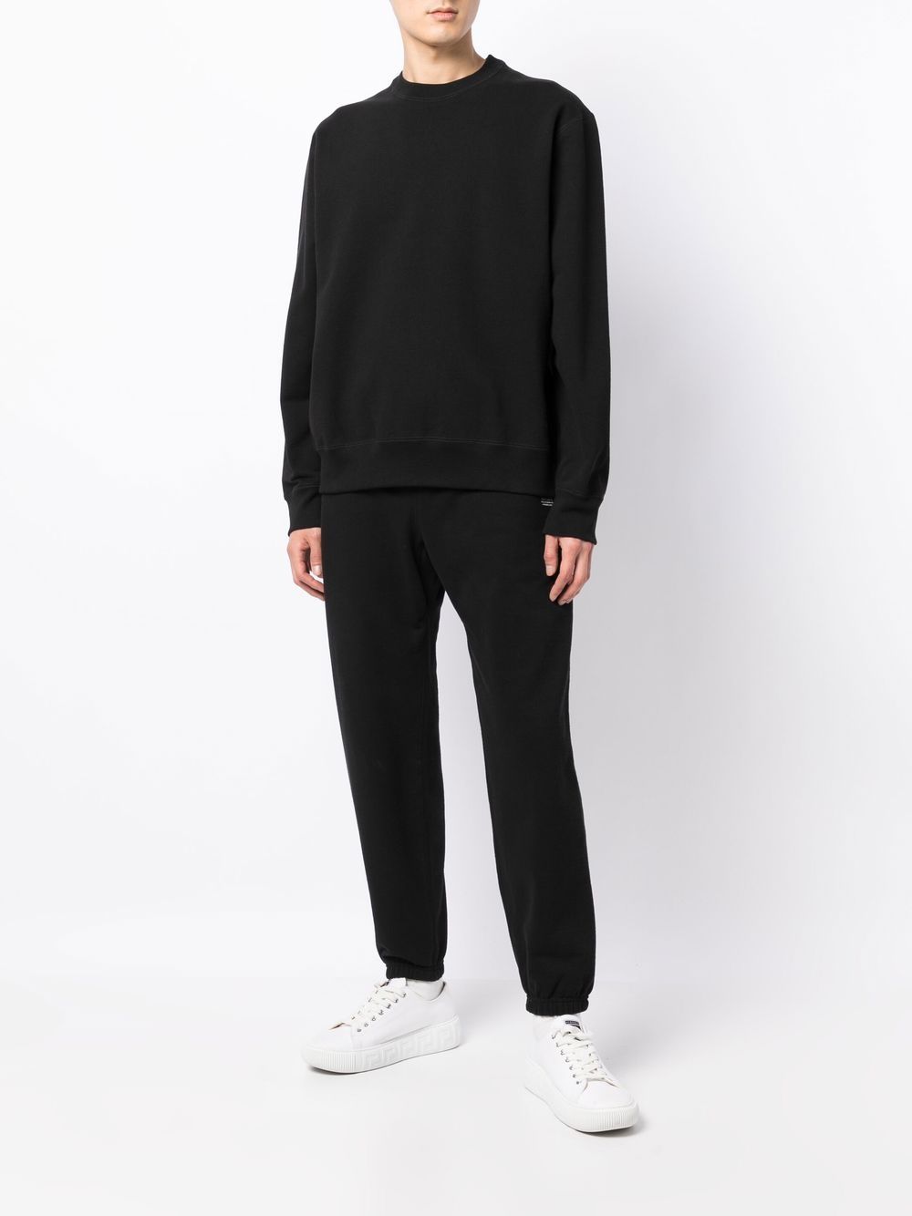 Shop Suicoke Crew Neck Pullover Sweatshirt In Black