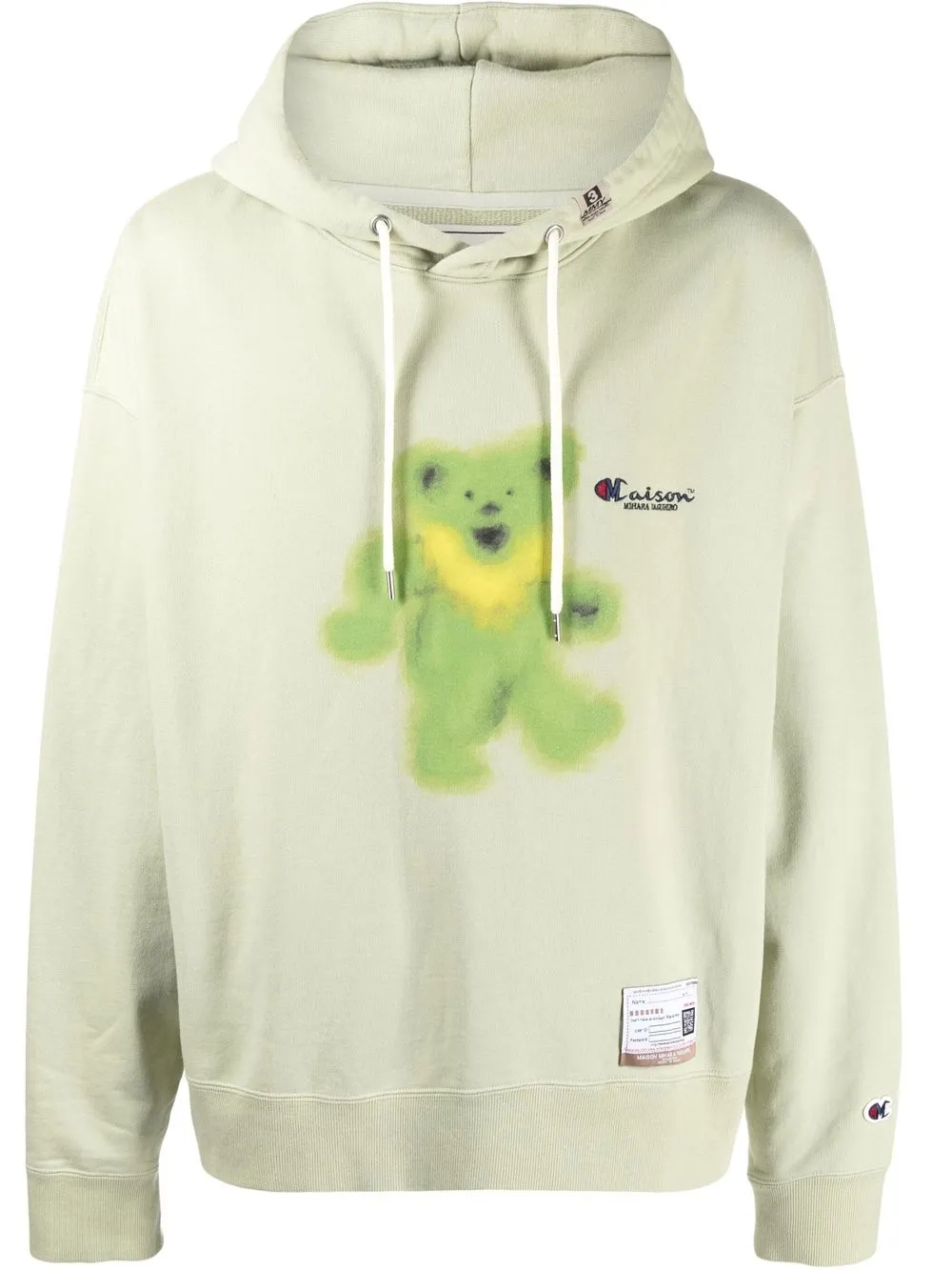 

Maison Mihara Yasuhiro hoodie con estampado gráfico de Maison Mihara Yasuhiro x Champion - Verde