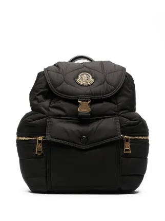 モンクレール★MONCLER★ロゴプレート リュック★バックパック★バッグ★ブラック★