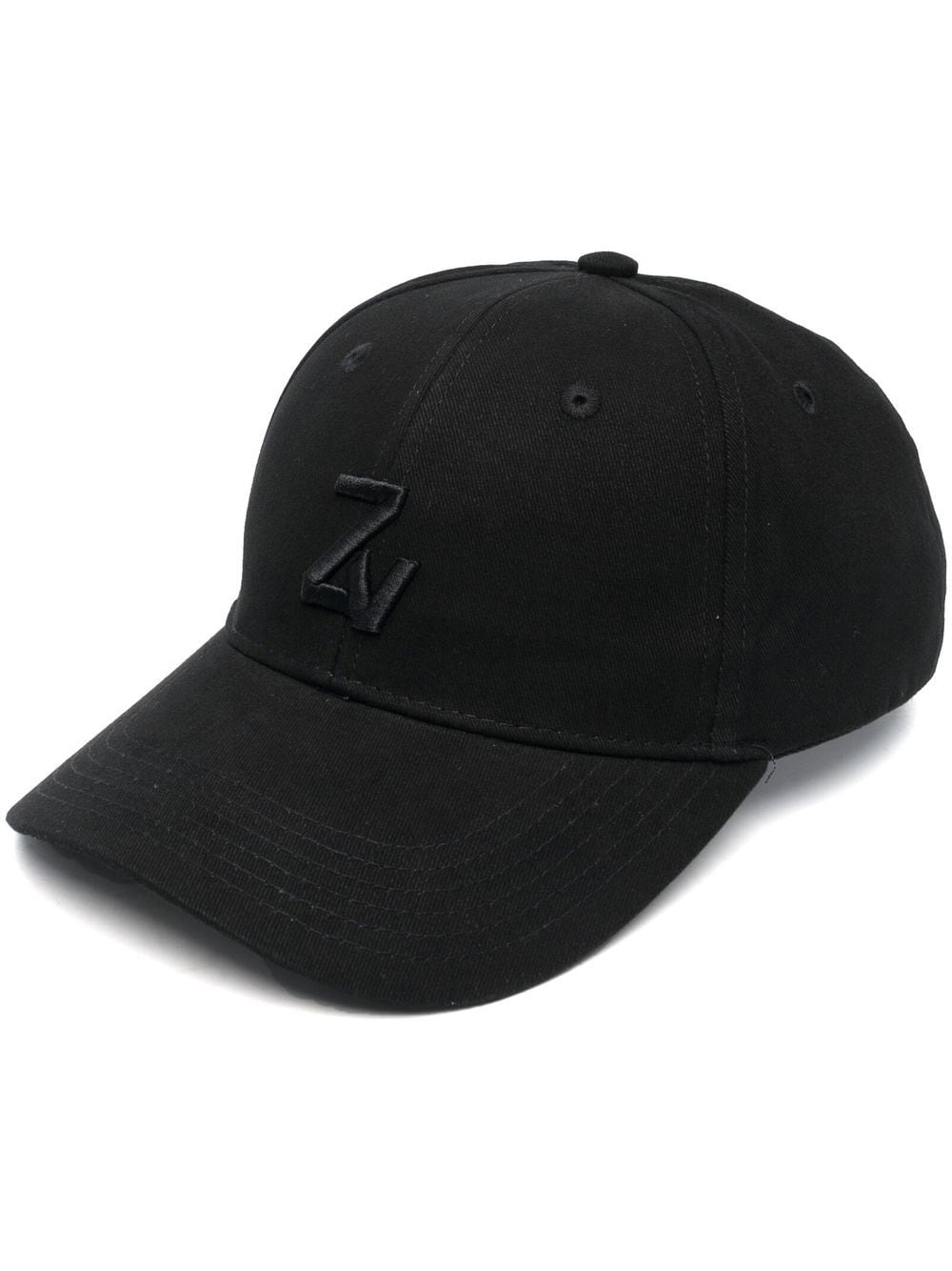 zadig&voltaire casquette à logo brodé - noir