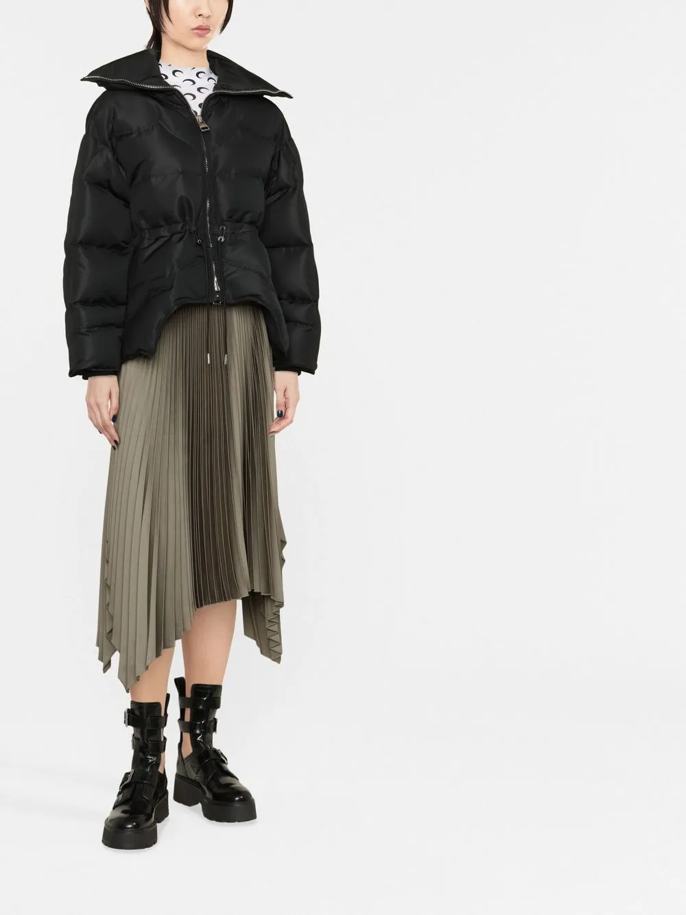 Alexander McQueen Jack met trekkoordtaille - Zwart