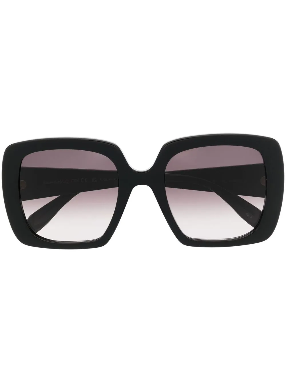 

Alexander McQueen Eyewear Seal-logo square-frame sunglasses - Black