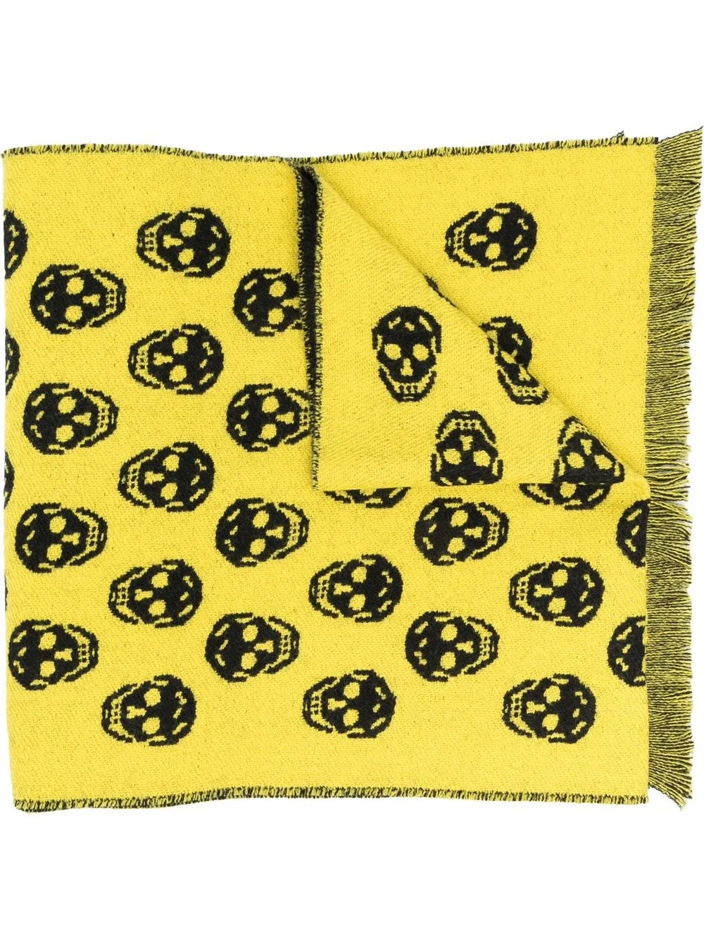 

Alexander McQueen all-over skull-print scarf - Black