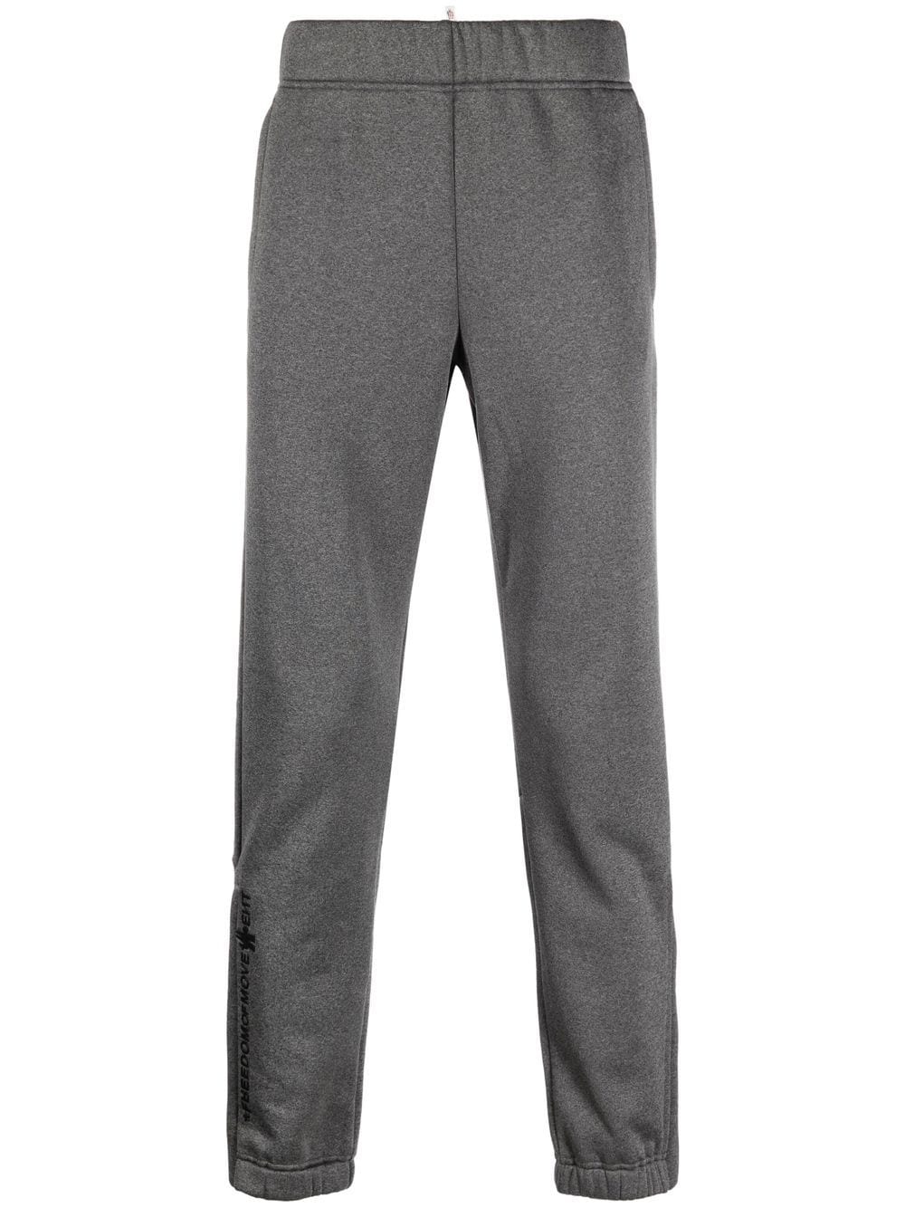 Moncler Logo-print Track Pants In Grey