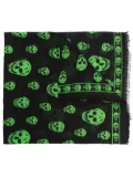 Alexander McQueen skull-print scarf - Black