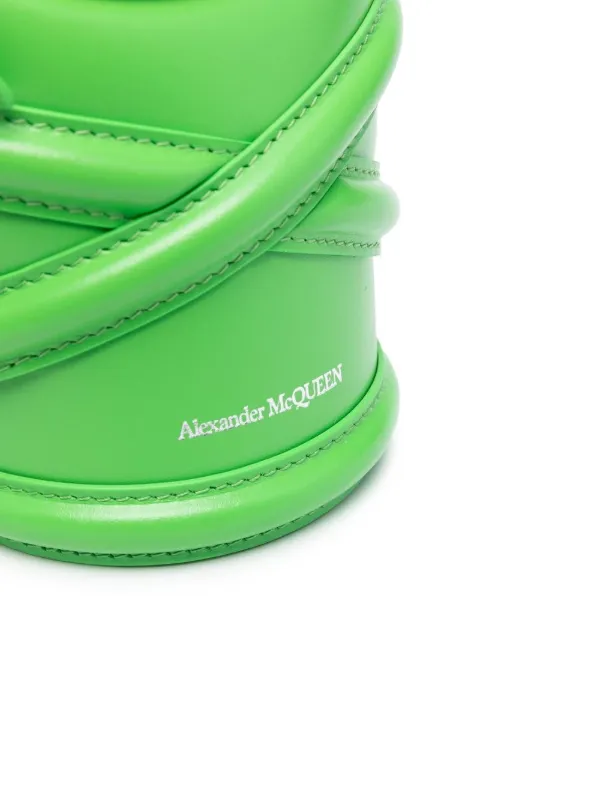 Alexander McQUEEN★Micro Curve Crossbag Ivory6663621YBUU9090 Alexander McQueen Micro The Curve Cross Body Bag | Green