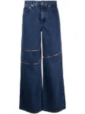 Helmut Lang zip-detail denim jeans - Blue