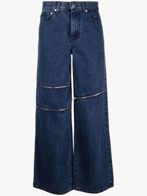 Helmut Lang zip-detail denim jeans