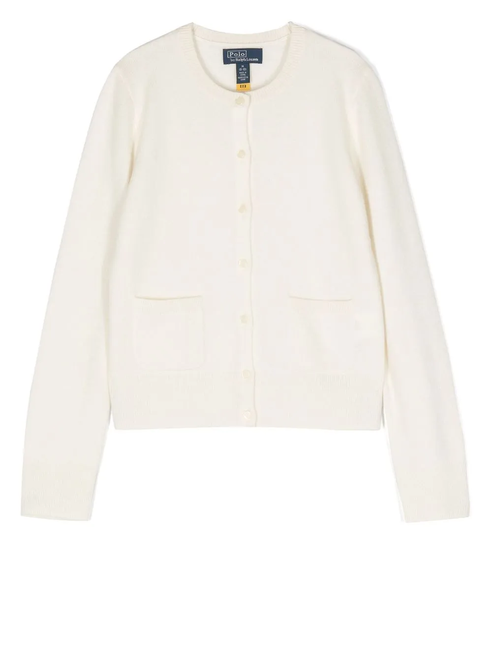 

Ralph Lauren Kids cashmere button-up cardigan - White