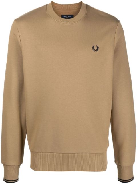 Fred Perry embroidered-logo detail sweatshirt