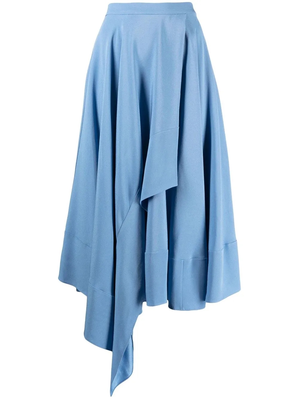 

Rochas asymmetric midi skirt - Blue