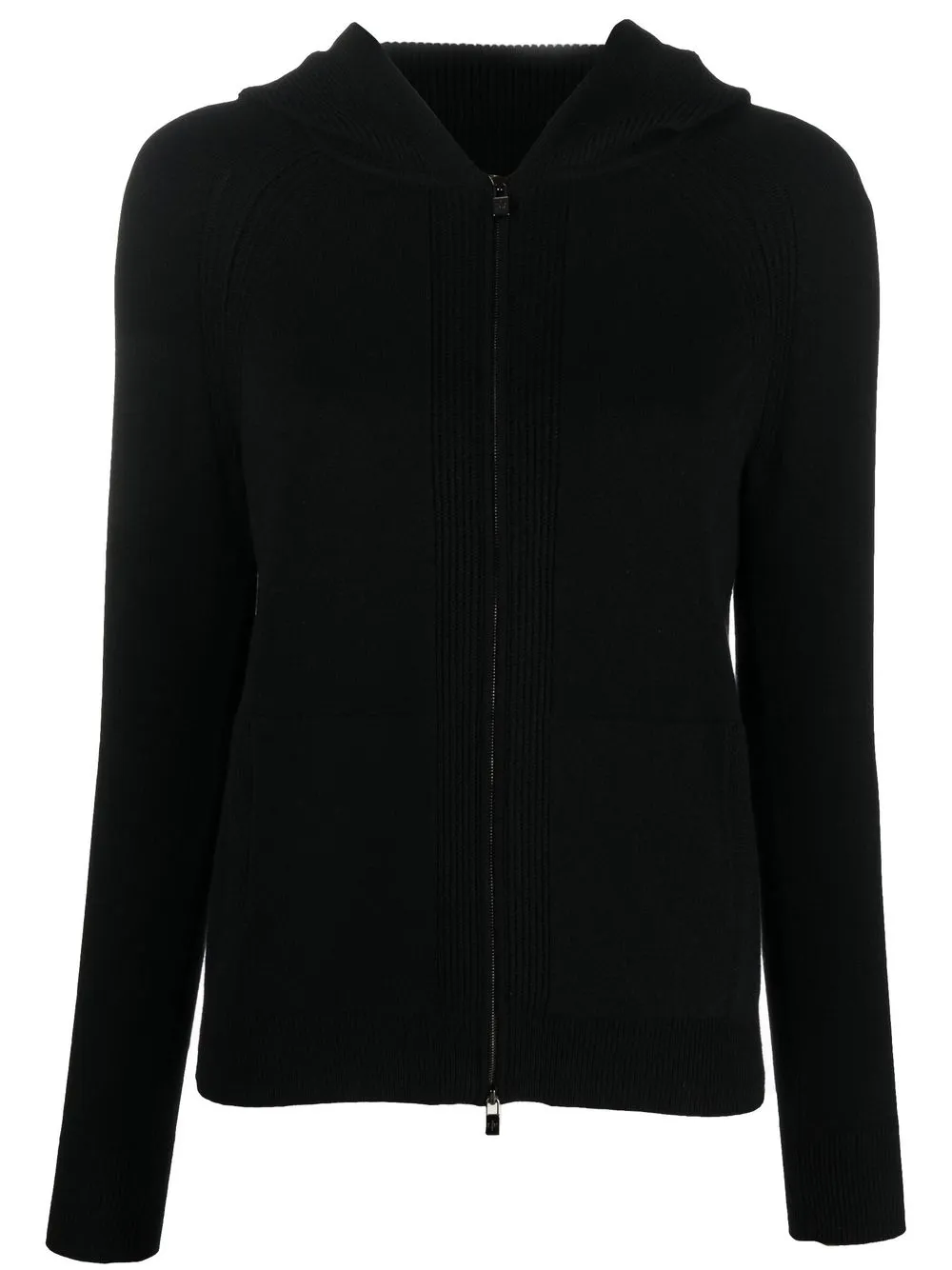 Loro Piana cashmere hooded cardigan – Black