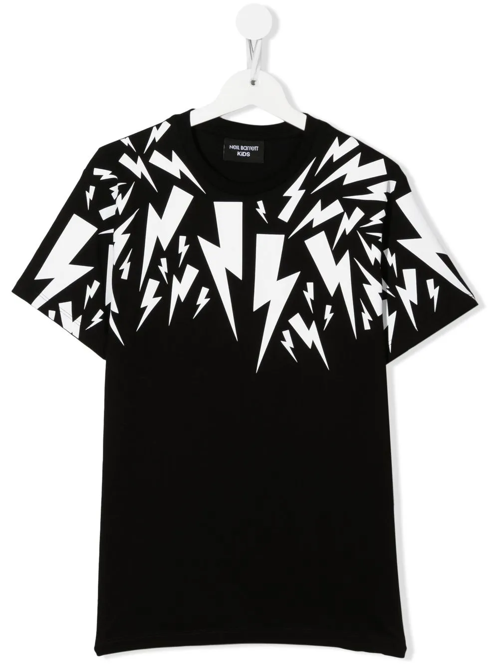 

Neil Barrett Kids Thunderbolt-print T-shirt - Black