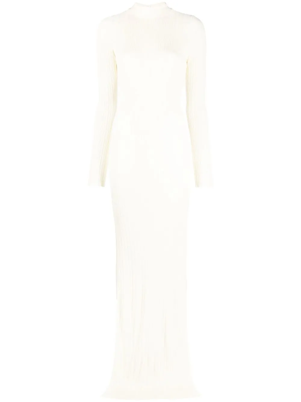 

Aya Muse ribbed-knit floor-length dress - White