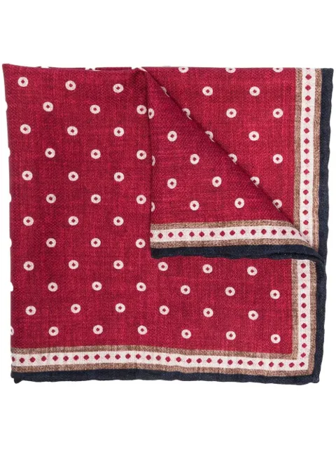 Brunello Cucinelli reversible silk pocket square