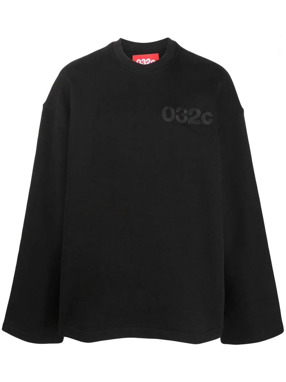 

032c embroidered-logo oversized sweatshirt - Black