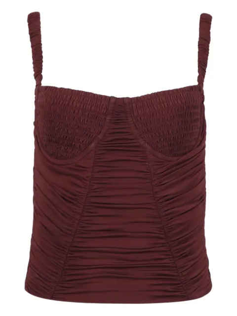 Dion Lee smocked corset top