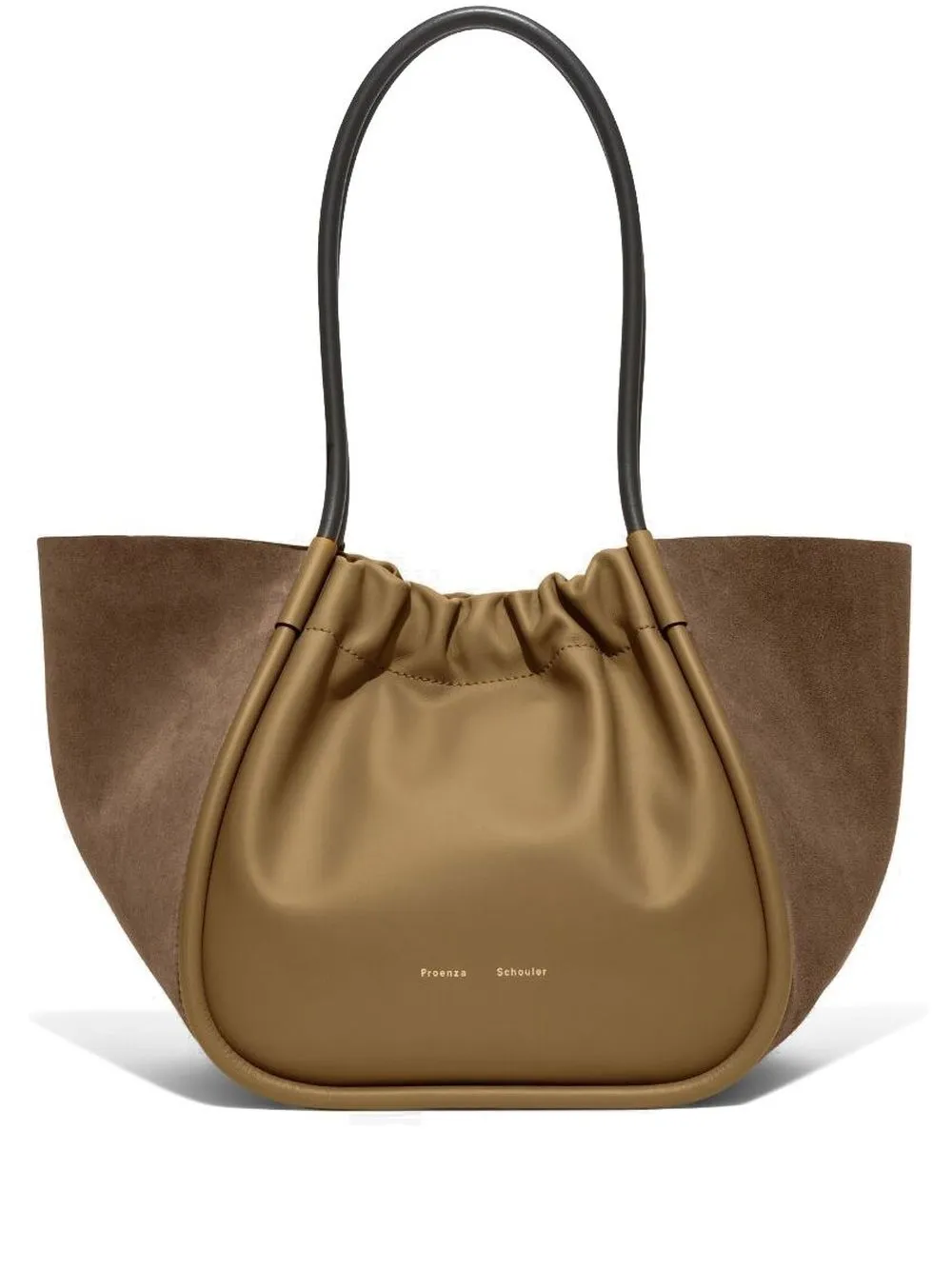 

Proenza Schouler ruched suede tote - Brown