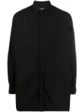 Yohji Yamamoto long-line shirt - Black