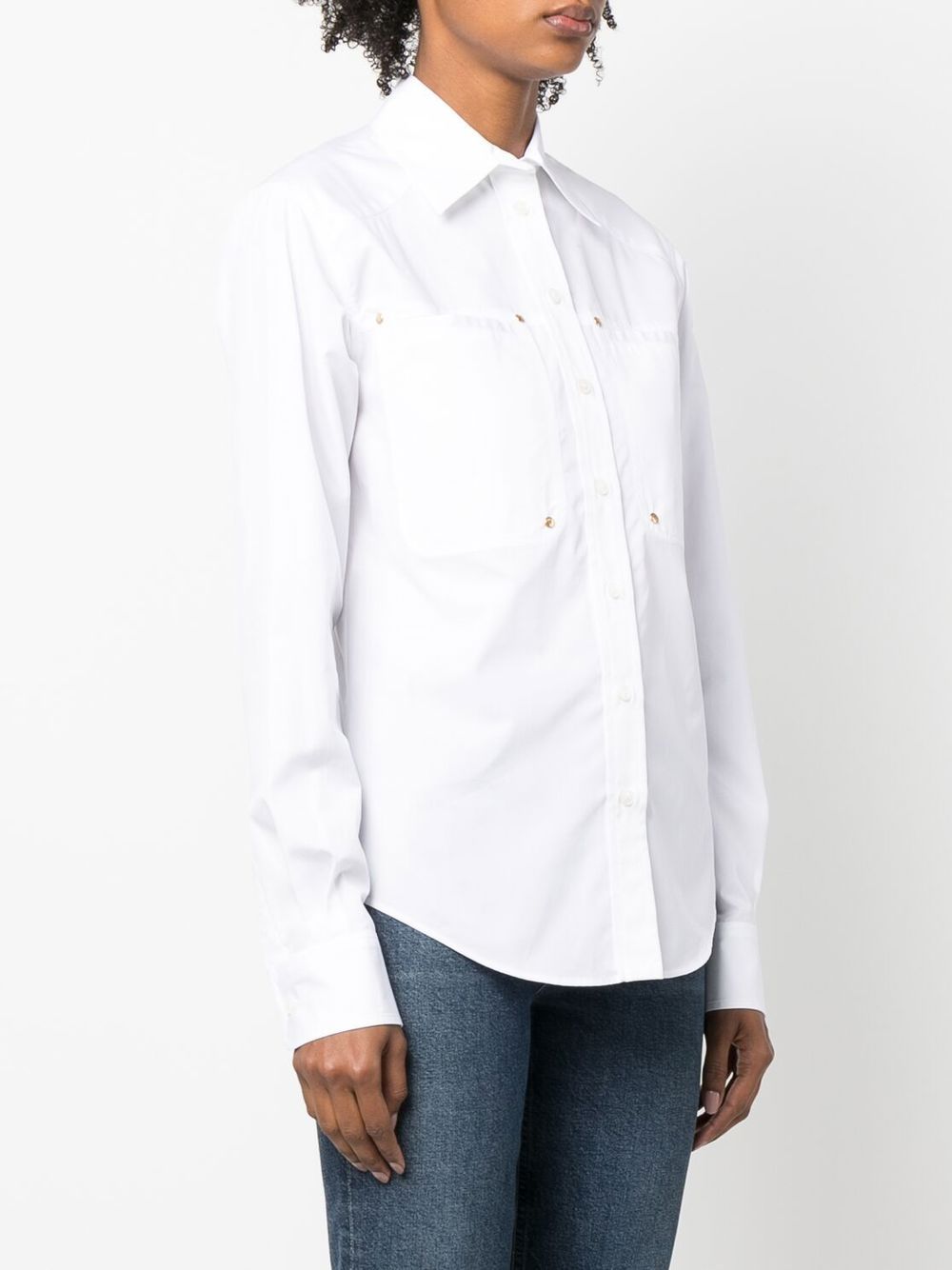 Stella McCartney patch-pocket workwear shirt Women