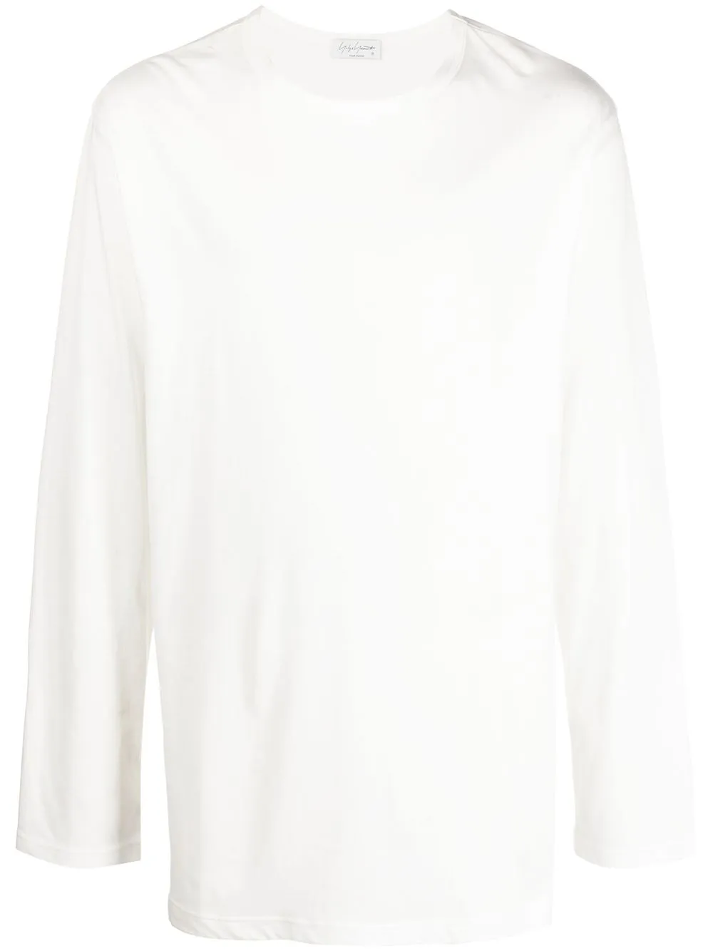 

Yohji Yamamoto playera oversize manga larga - Blanco