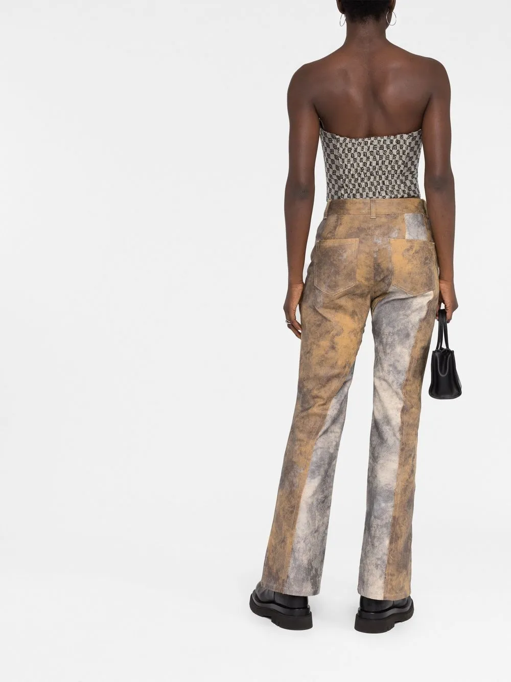 Misbhv Gray Strapless Camisole In Neutrals