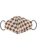 MISBHV monogram-print face mask - Neutrals