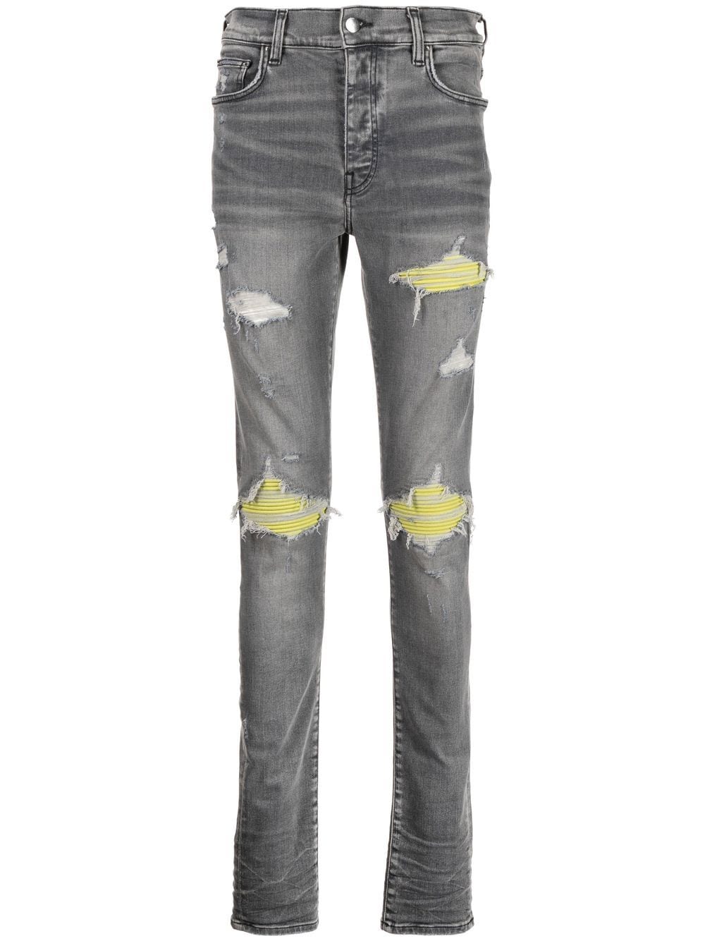 

AMIRI skinny jeans con tiro medio - Gris