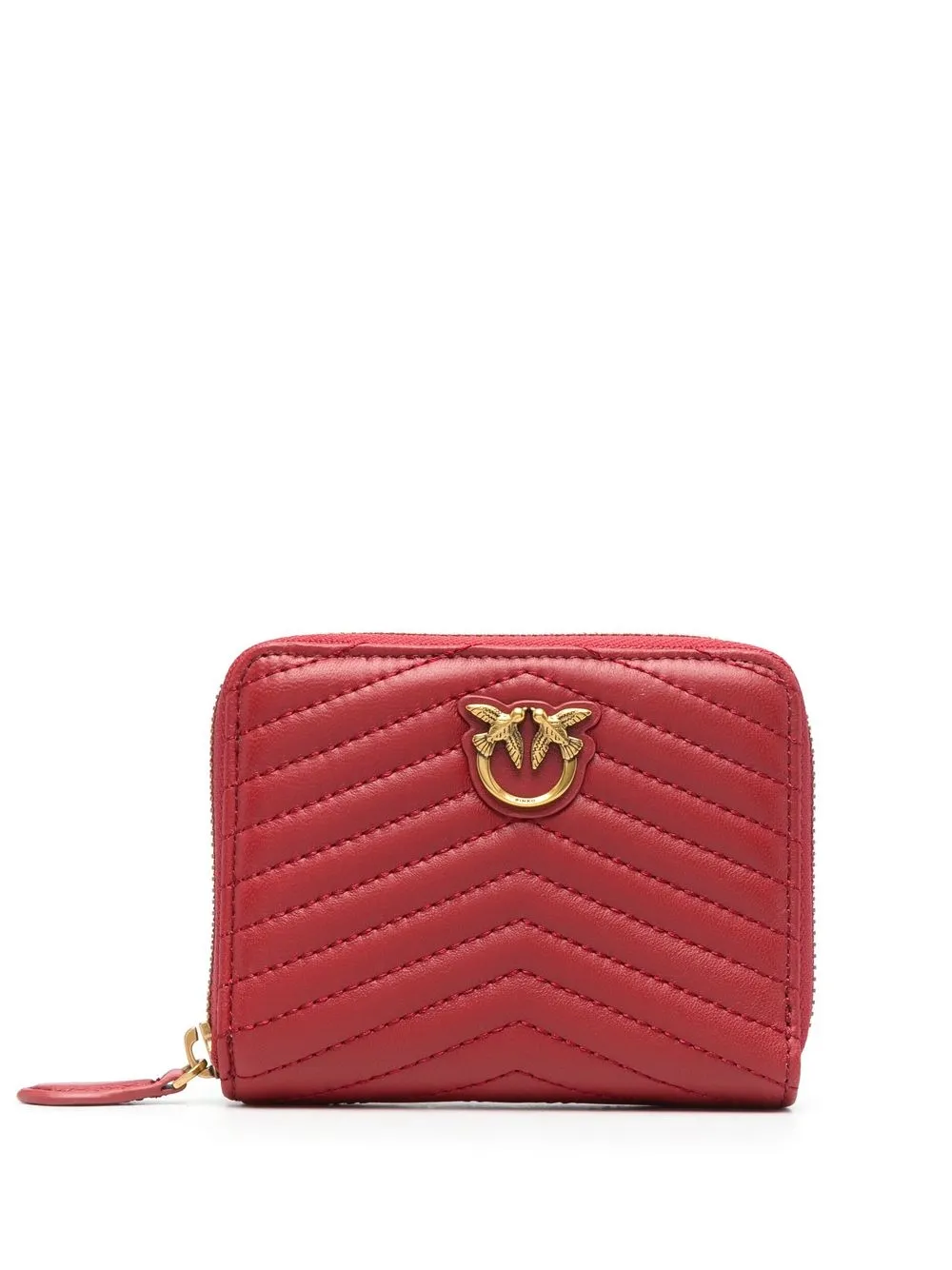 

PINKO Love Birds quilted wallet - Red