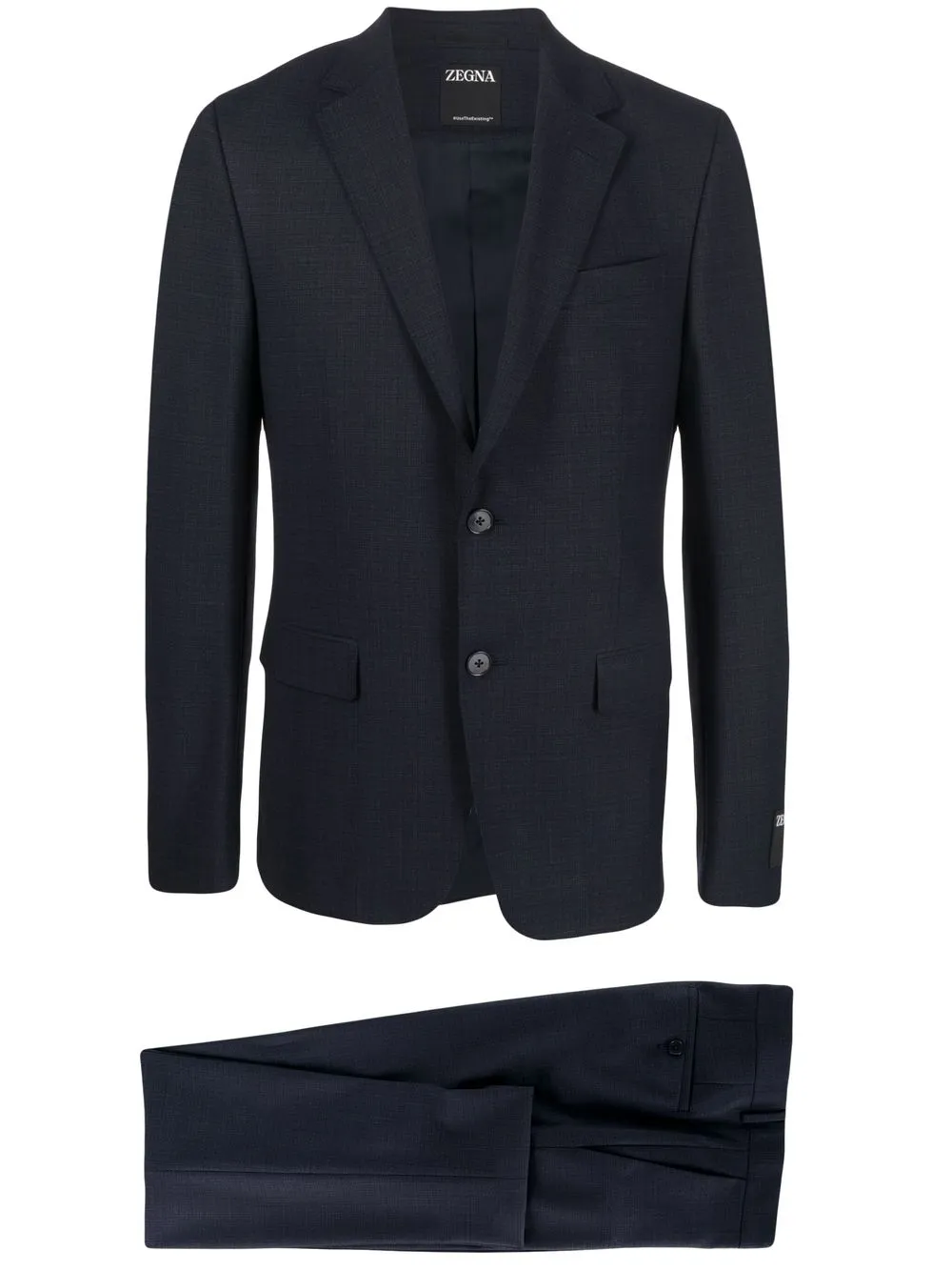 

Zegna traje de dos piezas con botones - Azul
