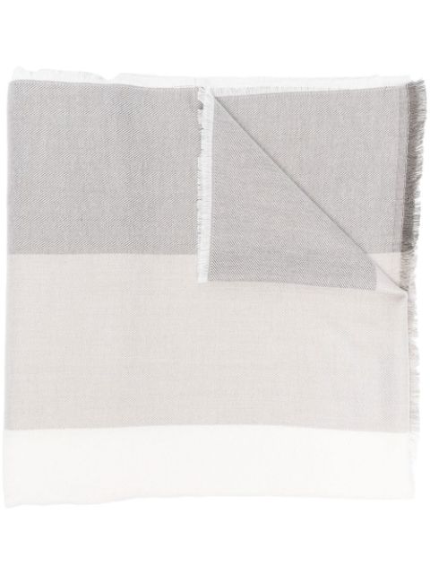 Emporio Armani tonal-stripe scarf