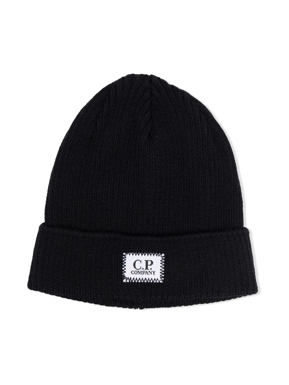 

C.P. Company Kids gorro con parche del logo - Azul