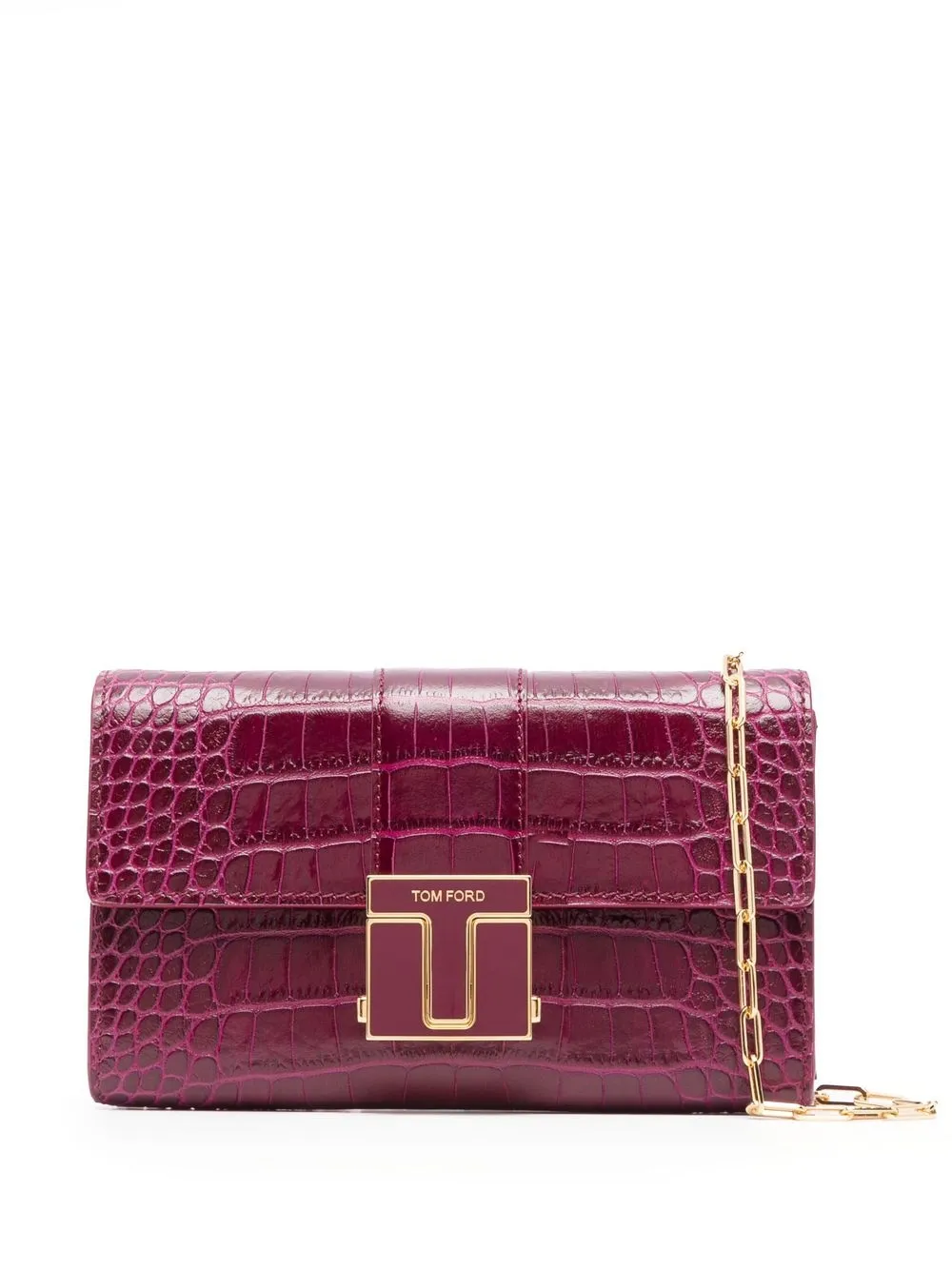 

TOM FORD logo-plaque crossbody bag - Pink