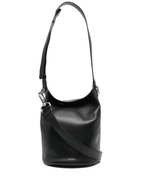 Medea - logo-lettering leather shoulder bag