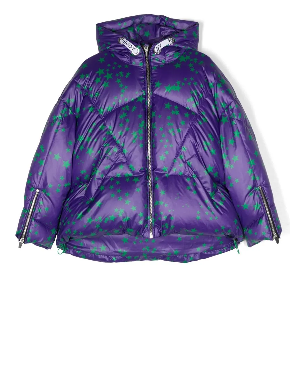 

Khrisjoy Kids chamarra capitonada con estrella estampada - Morado