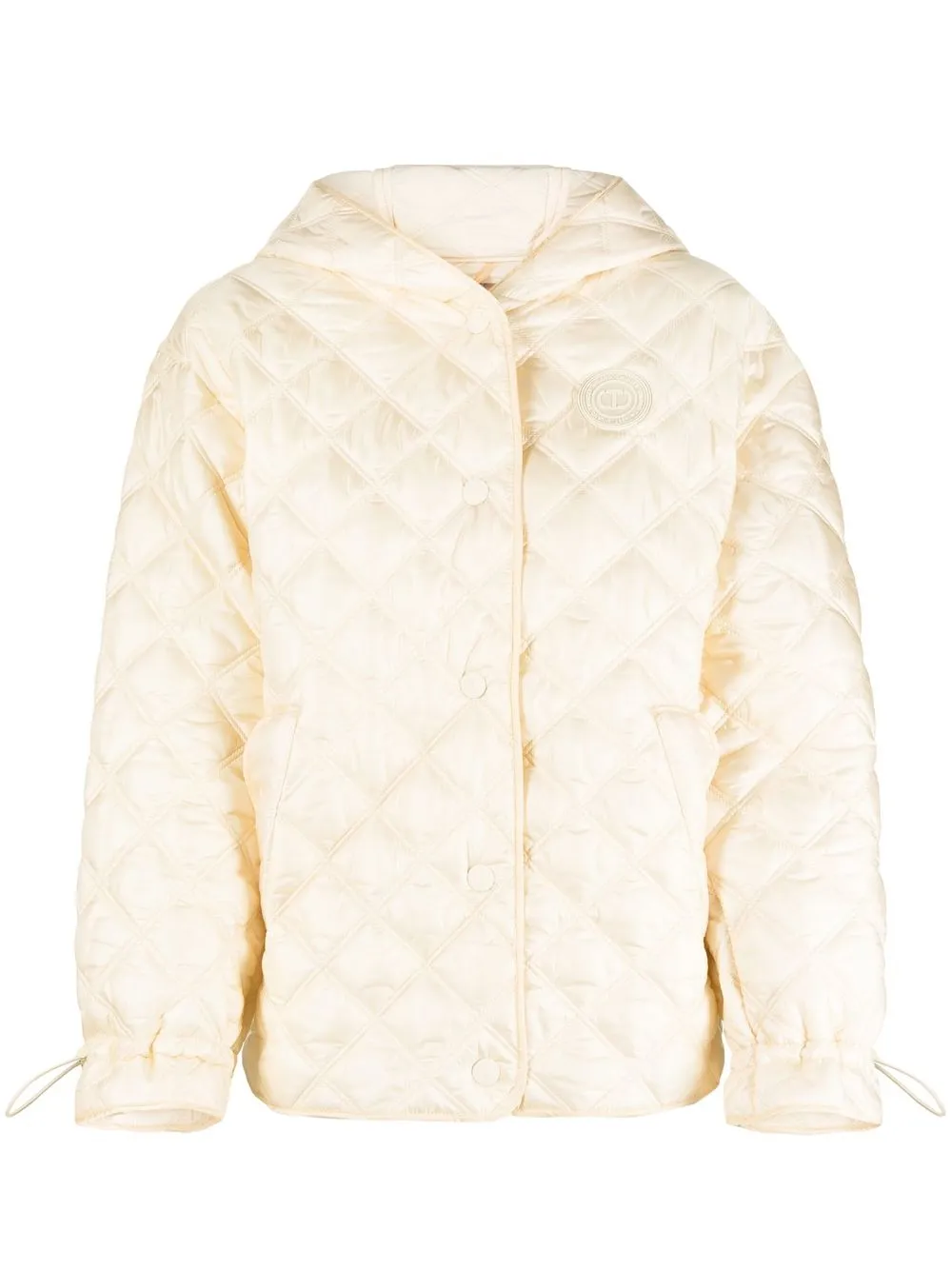 

TWINSET diamond-quilted puffer jacket - Neutrals