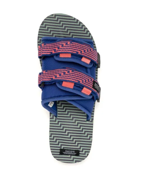 Suicoke MOTO jacquard touch-strap sandals OG056JC01 - 3
